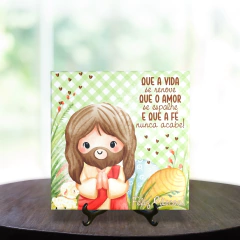 Quadro Azulejo Feliz Páscoa com suporte Orathea - comprar online