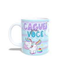Caneca Unicórnio Caguei pra Você 325ml em cerâmica Orathea - comprar online