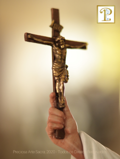 Imagem de Nossa Senhora do Preciosíssimo Sangue e das Criancinhas Abortadas - Policromia - Preciosa Arte Sacra