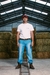 PANTALON CARGO DENIM AZUL en internet