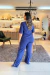 Calça com Listras Laterais 029835 - Única Plus Size