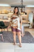 Blusa Assimétrica estampada decote V 031773 - comprar online