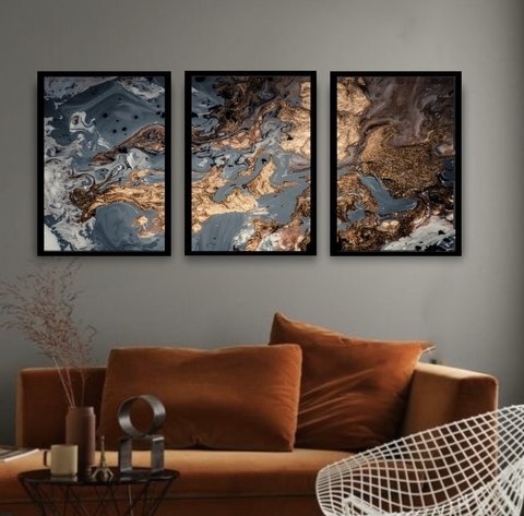 TRIO ABSTRACT BRONZE