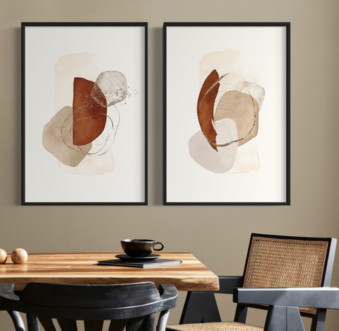 Dupla Terracota Abstract