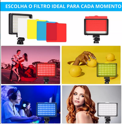 KIT LED VIDEOLIGHT 160 C/ TRIPÉ 2MTS + POWERPACK na internet