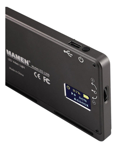 ILUMINADOR LED PORTÁTIL MINI DIGITAL MAMEN C/ BATERIA - 120B - Foto Imagem Rio