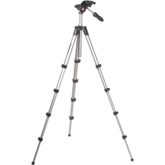 Tripé Manfrotto Compact Advanced Black com cabeça de 3 vias - MKCOMPACTADV-BK - Foto Imagem Rio