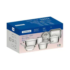 Juego De Ollas Tramontina Acero Inox. 7pz