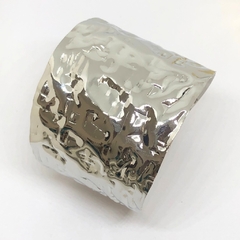 Brazalete Plateado Texturado - comprar online
