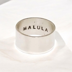 Anillo Cinta Ancha de Plata 925 - tienda online
