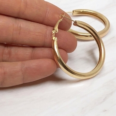 Aros argollas doradas - comprar online