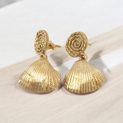 Aros Caracoles Dorados - comprar online