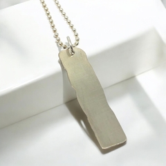 Collar Artesanal de Plata con Grabado Personalizado - comprar online