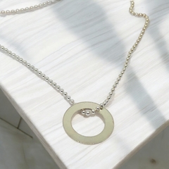 Collar de Plata con Dije Circular - comprar online