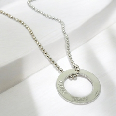 Collar de Plata con Dije Circular en internet