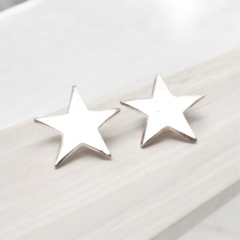 Aros Estrella maciza de Plata
