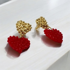 Aros Corazón y Resina