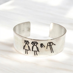 Pulsera de plata grabada con tu diseño! - Tienda de Joyeros