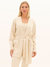 Cardigan canelado alongado Lança Perfume - comprar online