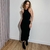 VESTIDO CANELADO OPEN - comprar online