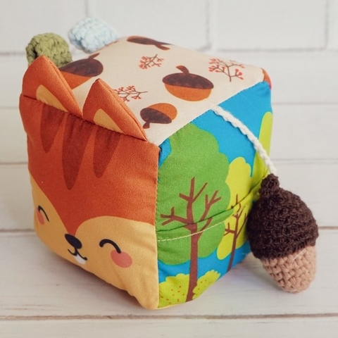 Cubo de tela (animalitos) - comprar online