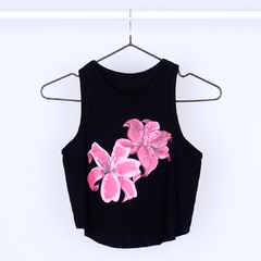 Musculosa Flores Fucsia en internet