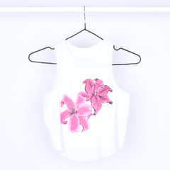 Musculosa Flores Fucsia - Remeras de moda femenina Isabellas basic