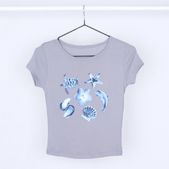 Remera Baby Tee Mar - tienda online