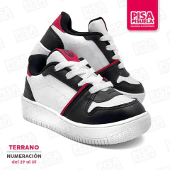 Zapatillas Urbanas Host Terrano Blanco/Negro/Rojo Infantil