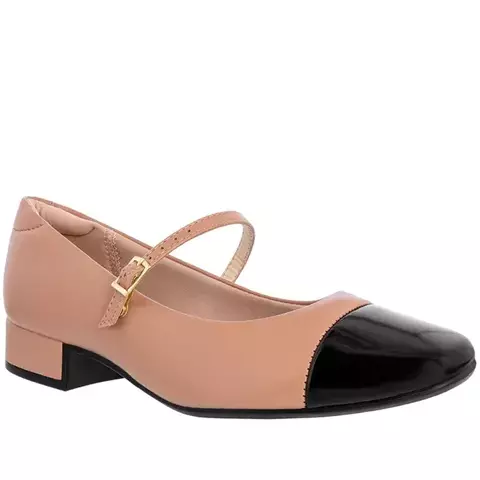 Mary Jane Moleca Caramelo / Preto - comprar online