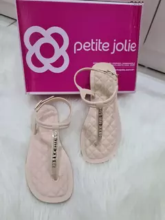 Sandália Rasteira Feminina Petite Jolie JLasitc Clássica Fashion PJ6283 Nude New - comprar online