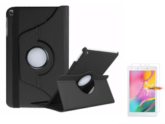 Capa Giratória Tablet Samsung Galaxy Tab A 10.1 T510 T515 Preta + Película de Vidro