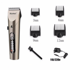 Máquina de Cortar Cabelo Kemei Km-1627 Profissional Bivolt Sem Fio - loja online