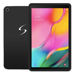 Capa Silicone Emborrachada Tablet Samsung Tab A T510 T515 10.1'' Polegadas Preta com Película Proteção na internet