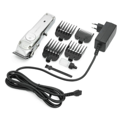 Máquina Cortar Cabelo Kemei Km-1997 Profissional Bivolt Sem Fio Prateada - comprar online