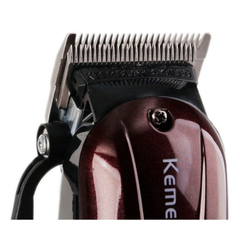 Imagem do Máquina Cortar Cabelo Kemei Km-2600 Profissional Bivolt Sem Fio Vinho