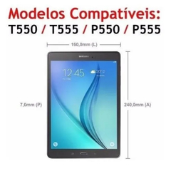 Imagem do Capa Giratória para Tablet Samsung Galaxy Tab A 9.7” Polegadas T550 T551 P550 P555 Preta