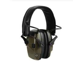 Headphone Abafador de Ruídos Eletrônico Tático Verde Militar