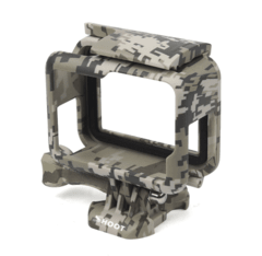 Gopro Suporte Armação Moldura Frame Camuflado Cinza Hero 5/6