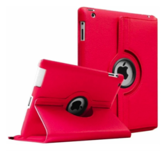 Capa Case iPad Mini 2 A1489 A1490 Giratória 360º Couro Vermelha + Película de Vidro - comprar online