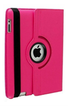 Capa Case iPad Mini 2 A1489 A1490 Giratória 360º Couro Rosa + Película de Vidro na internet