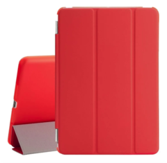 Smart Case iPad Air 2 Apple Poliuretano Sensor Sleep Preta 9.7'' Polegadas Vermelha + Película de Vidro - loja online
