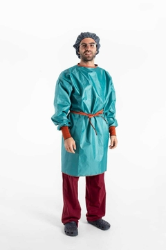 Camisolín impermeable reutilizable cian