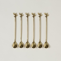 Cucharitas Milkshake Leaves. Set x 6 - comprar online