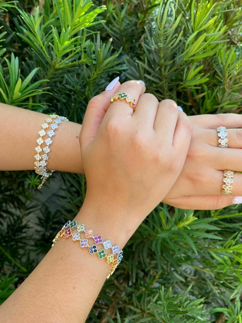 Pulseira trevo inspiração Virgínia