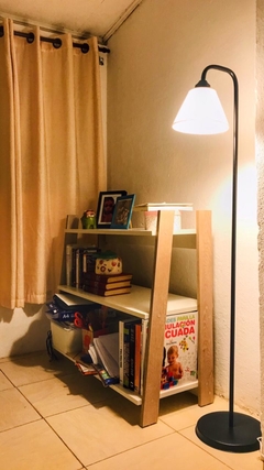 Lámpara de pie Vintage con pantalla