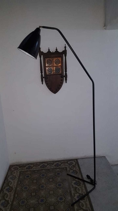 Imagen de Lámpara de Pie Vintage Exclusiva con Movimiento con pantalla de tela 10% menos