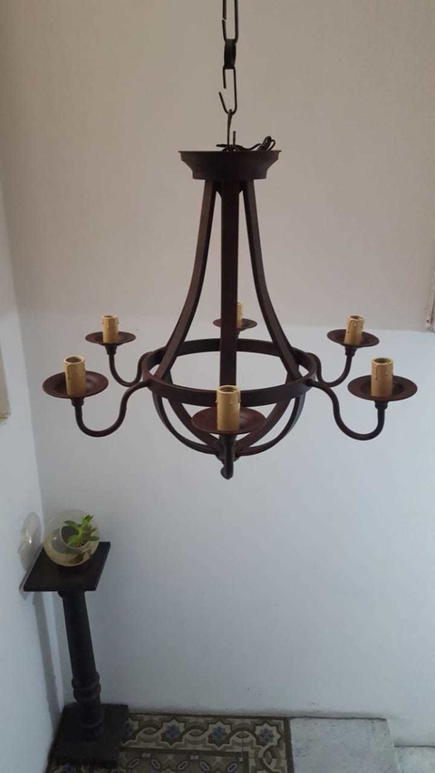 Araña Estilo Imperial 6 Luces