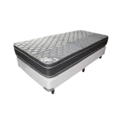 Conjunto Gani Silver Flex 080x190 Espuma de Alta Densidad