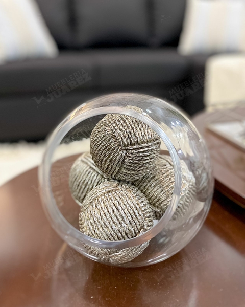 esferas de resina Metalizadas 7.5 cm - set 4 unidades